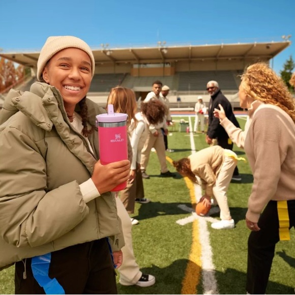 🎉LAST PIECE🎉 NWT Stanley Iceflow Flip Straw 30oz Tumbler Camelia - Picture 12 of 12
